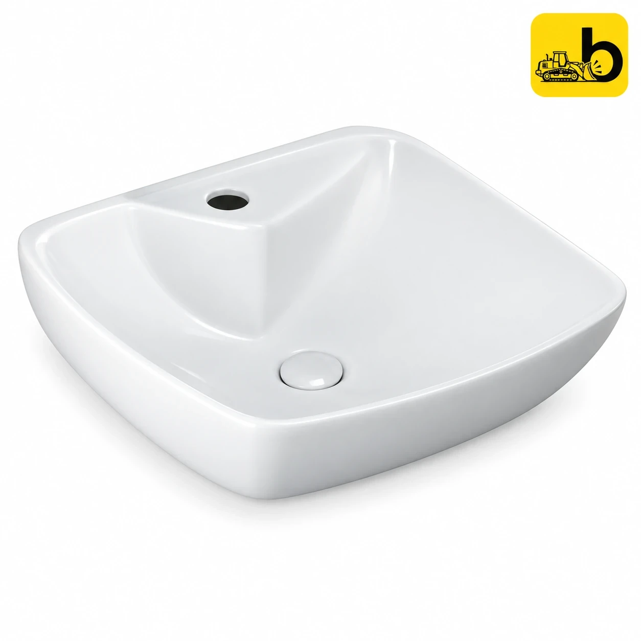Johnson Bathware Fusion Table Top or Wall Hung Wash Basin - G45B0PW0022 - White