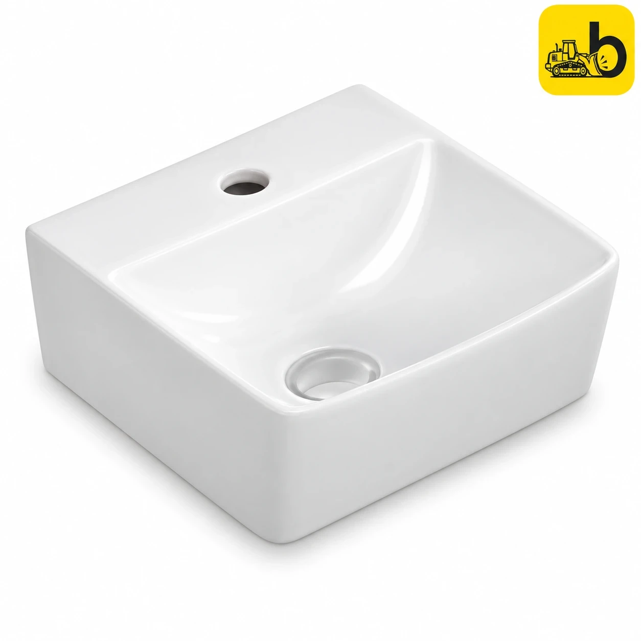 Johnson Bathware Dalena Mini Table Top or Wall Hung Wash Basin - P4215MPW0703 - White