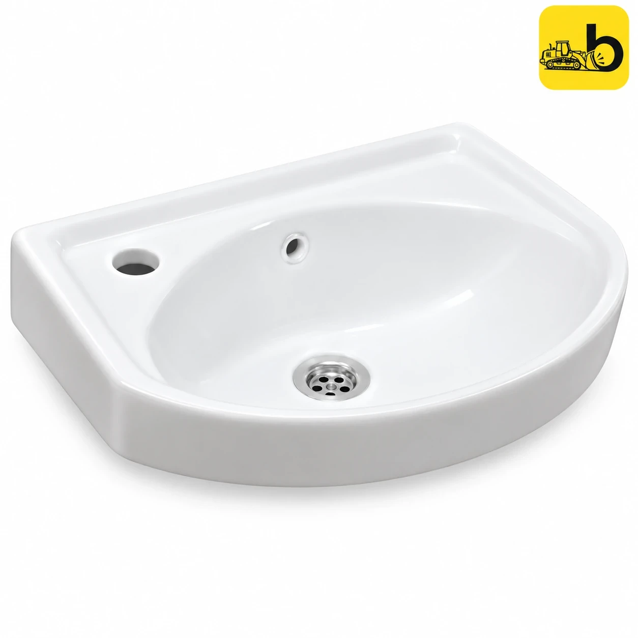 Johnson Bathware Iris Wash Basin - P1415PW0103 - White