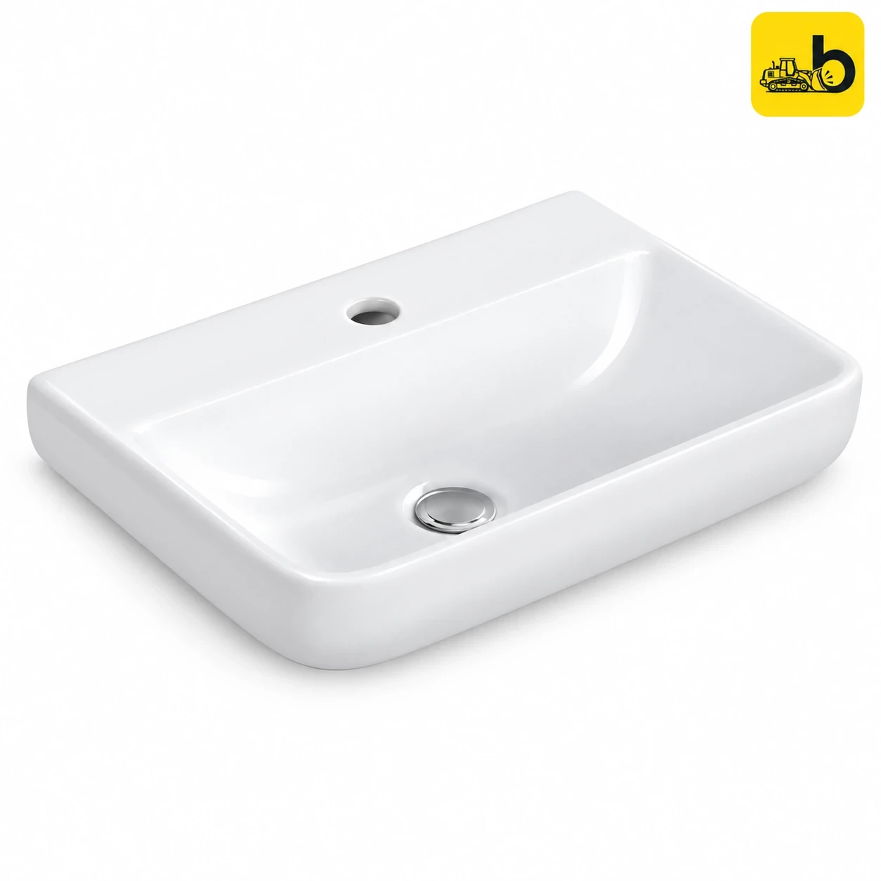 Johnson Bathware Dalena Wash Basin - P4215PW0103 - White