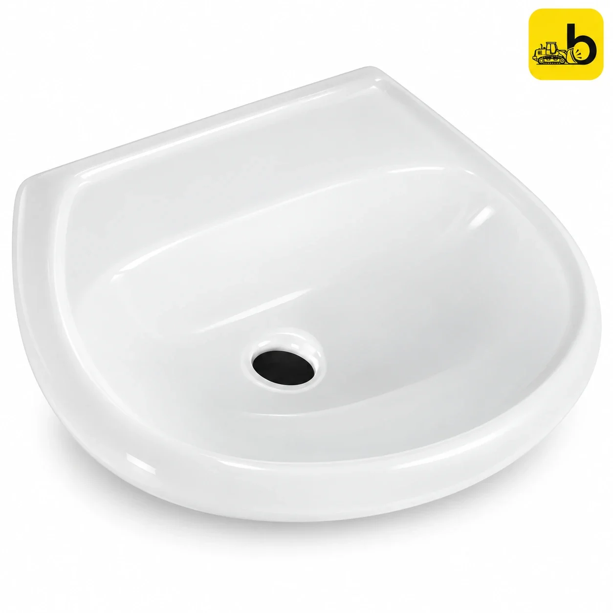 Johnson Bathware Flora Wash Basin - P1315PW0102 - White
