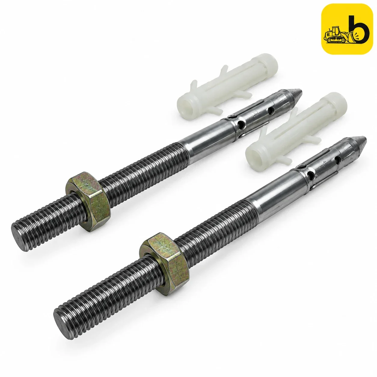 Johnson Bathware 12MM FIXING BOLT (For VIVA, IRIS, SEGA & ALDO Wall Hung Toilet Installation) - P2443F0000 - Stainless Steel