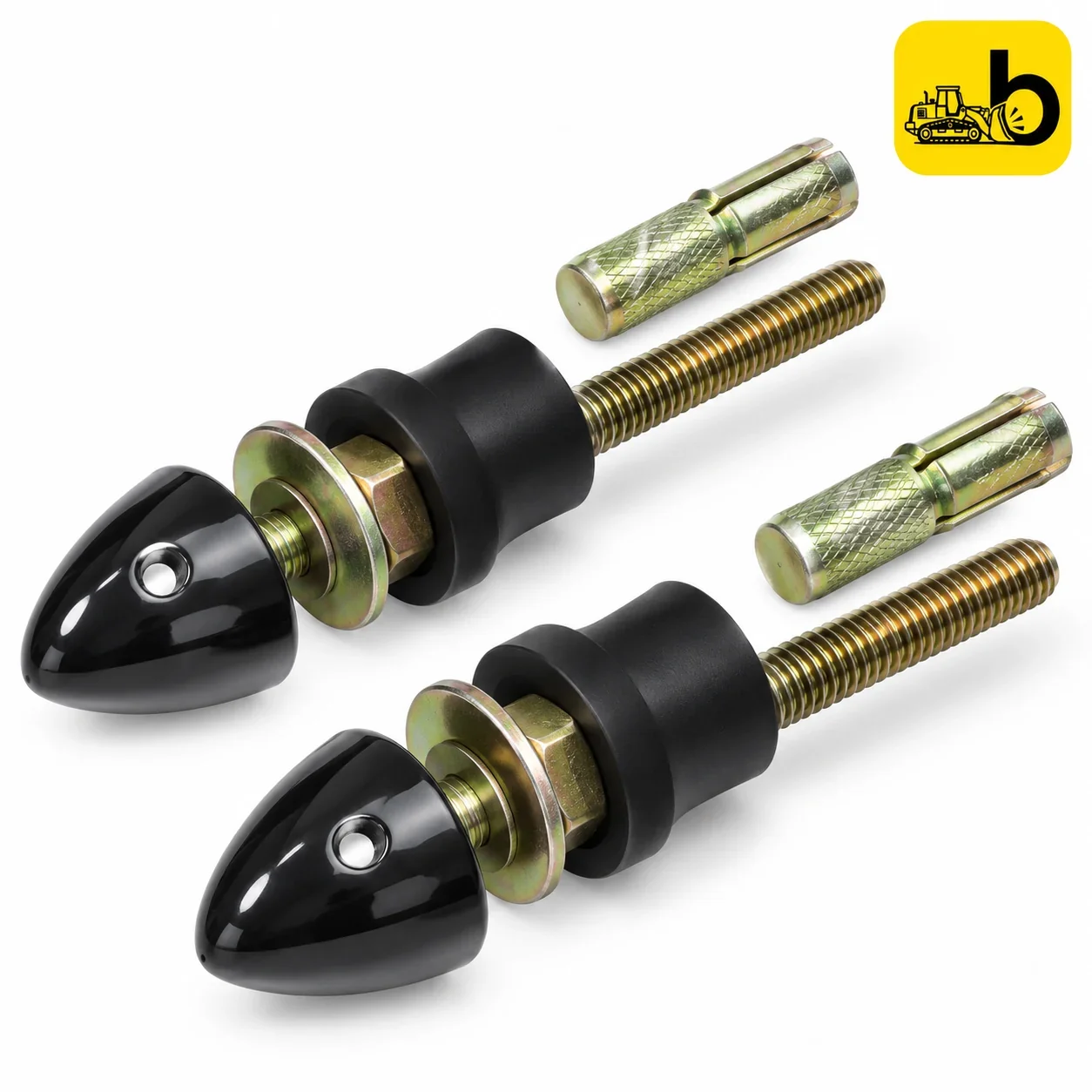 Johnson Bathware Jumbo Stainless Steel Bolt for Wall Hung Toilet Installation - P24430000 - Stainless Steel