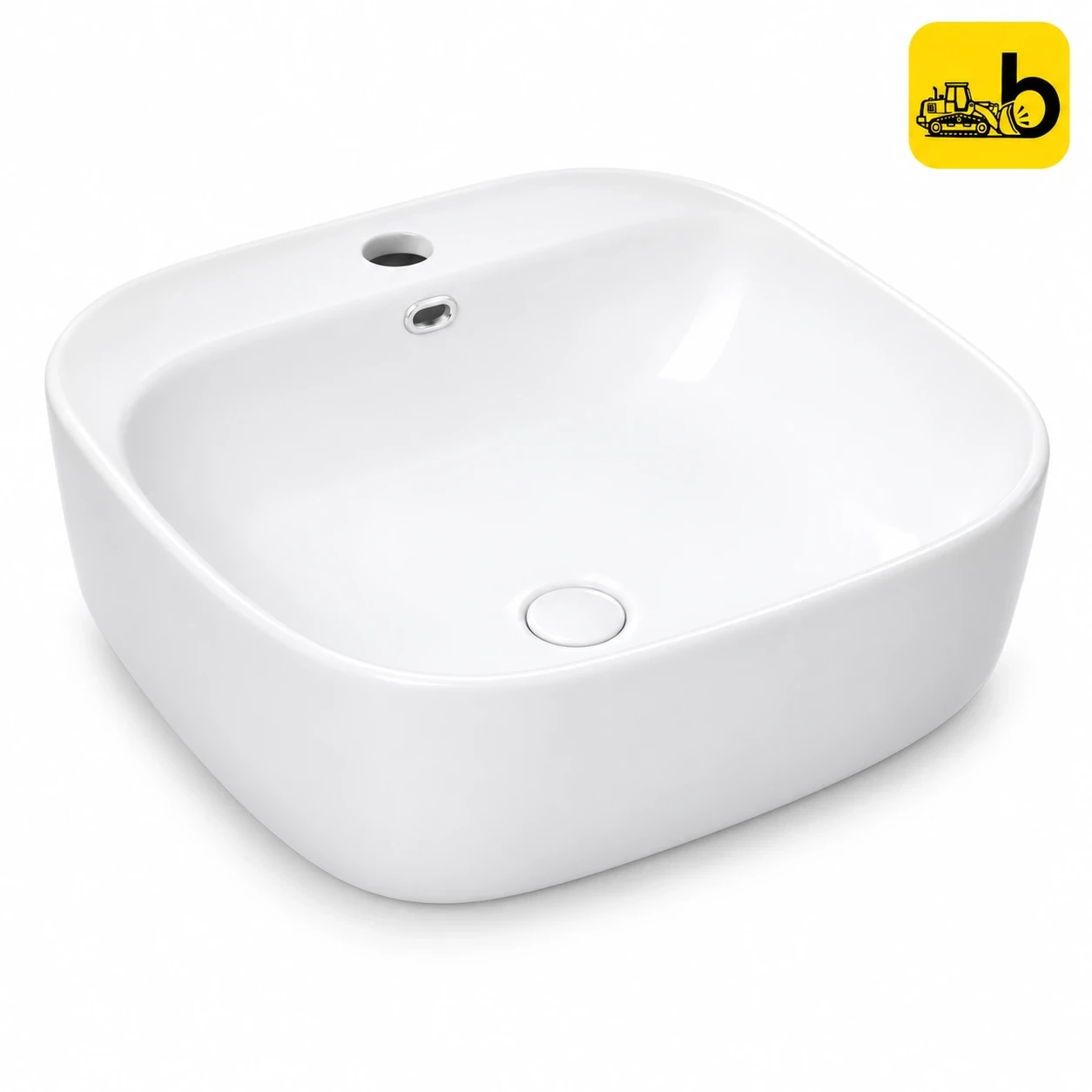 Johnson Bathware Elmont Table Top Wash Basin - PC215PW0203 - White