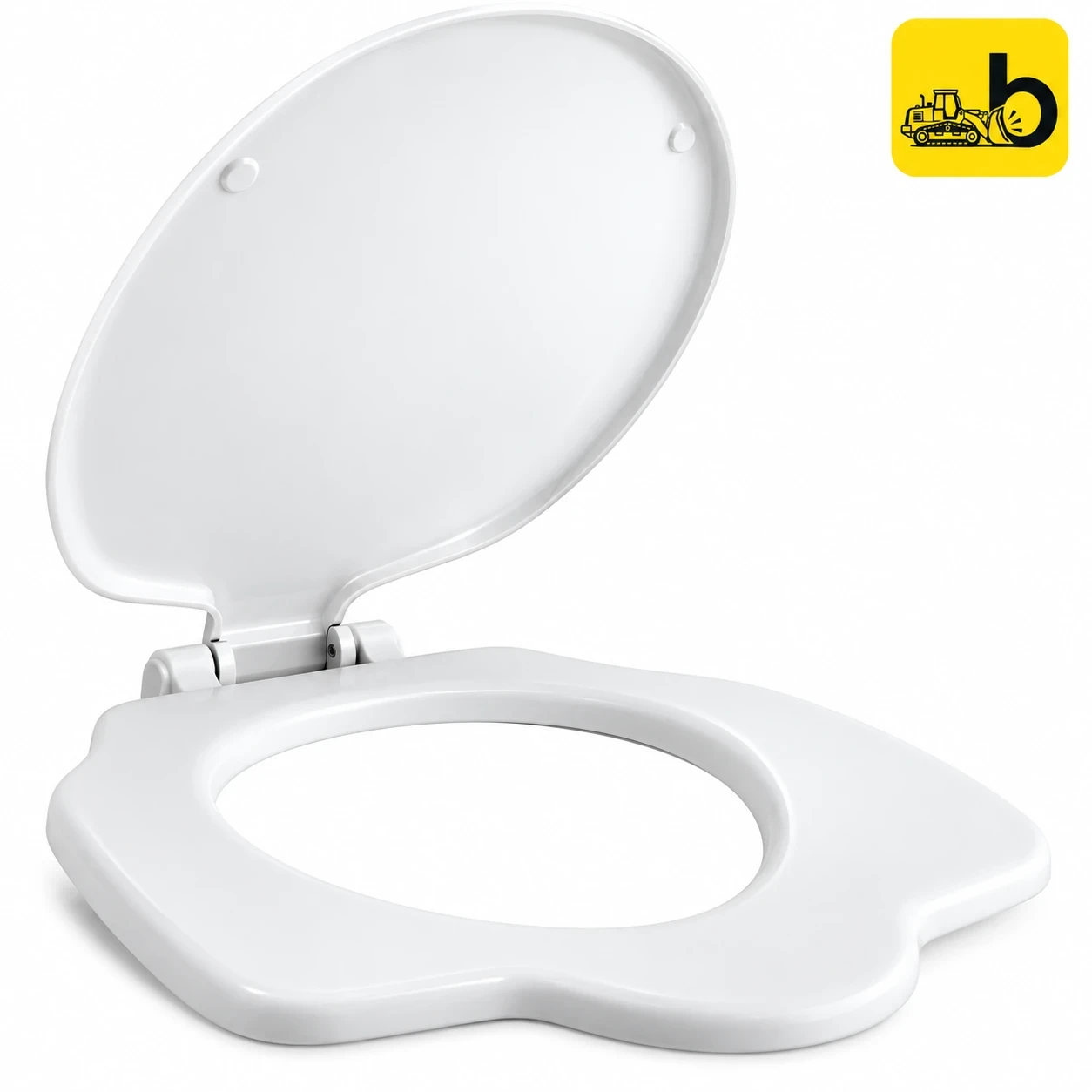 Johnson Bathware Anglo Indian Pan Seat Cover - P0037PW0100 - White