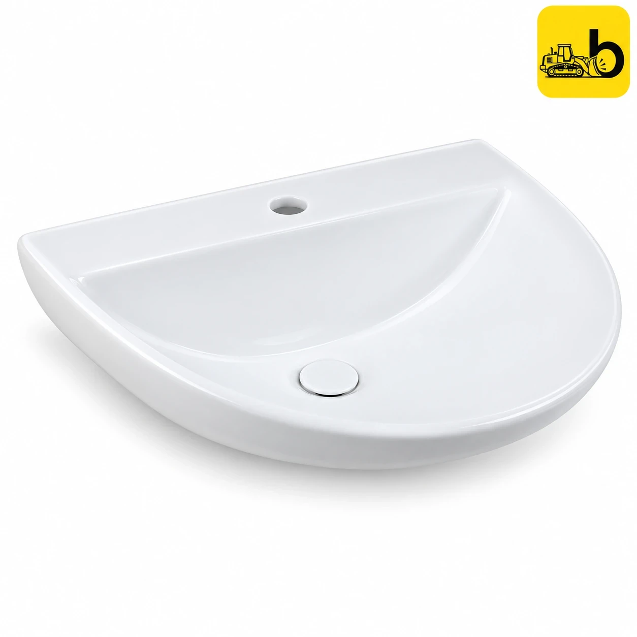 Johnson Bathware Planet Wall Hung Wash Basin - P5415PW0203 - White