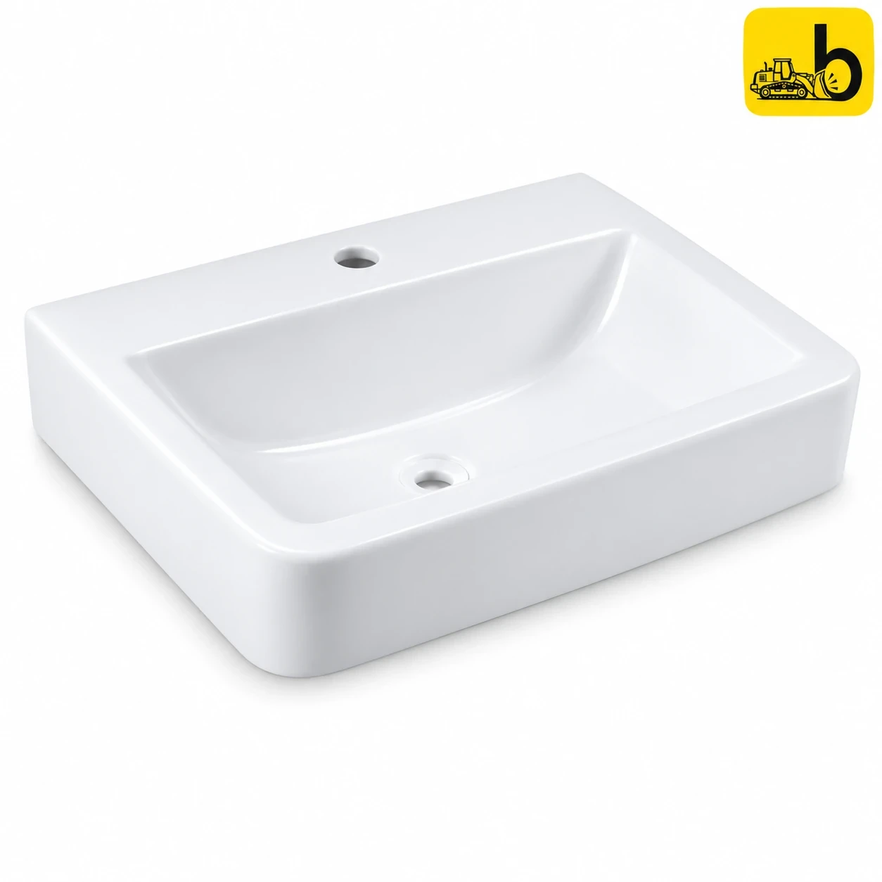 Johnson Bathware Lino Wall Hung Wash Basin - P3915PW0303 - White