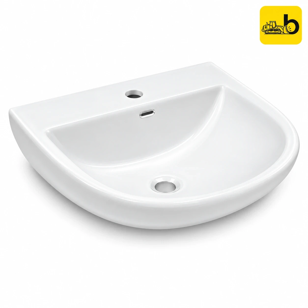 Johnson Bathware Alba Wall Hung Wash Basin - P3815PW0203 - White