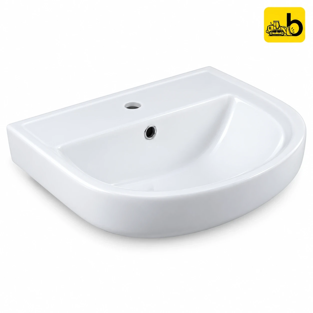 Johnson Bathware Daisy Wall Hung Wash Basin - P1115PW0303 - White