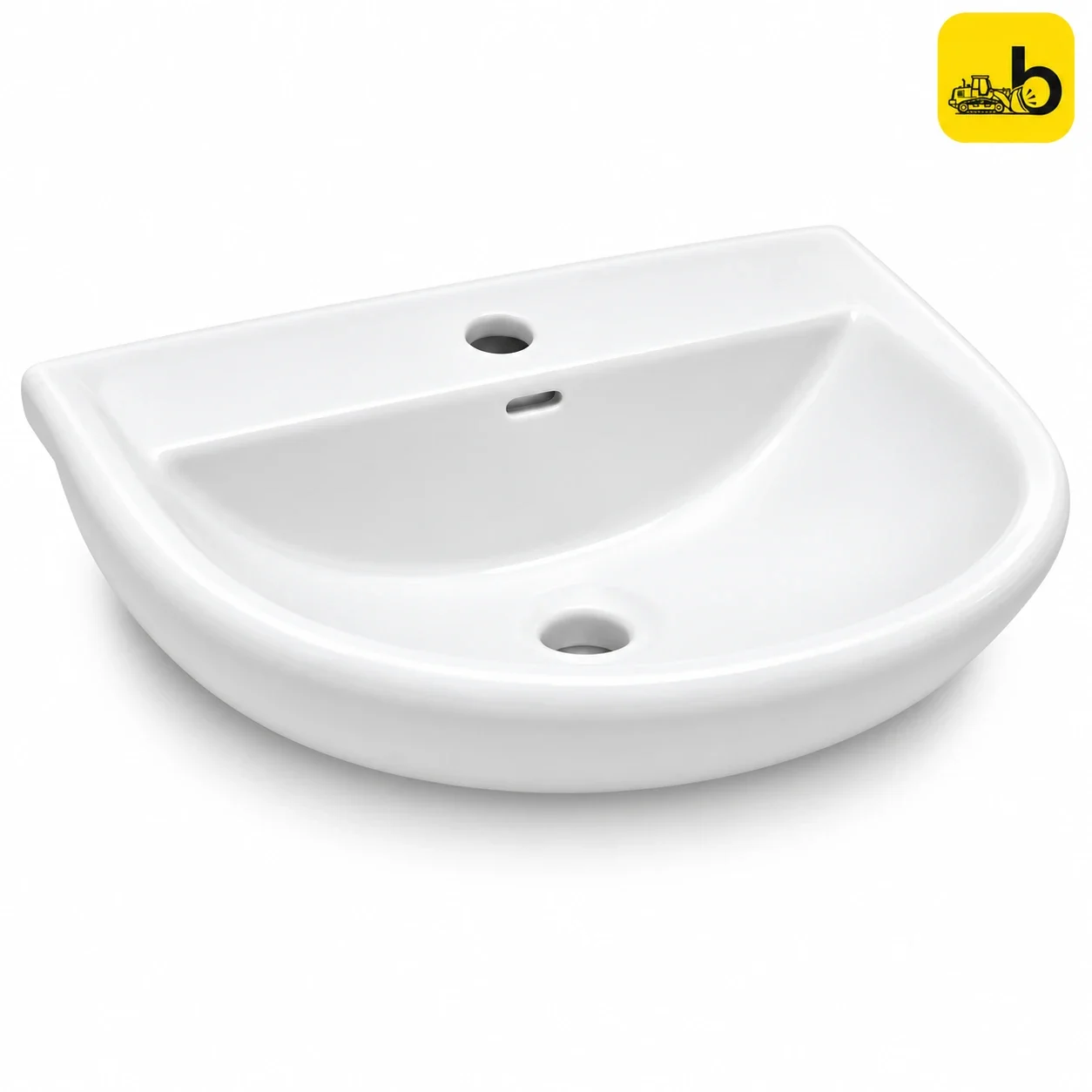Johnson Bathware Aqua Wall Hung Wash Basin - P8215PW0203 - White