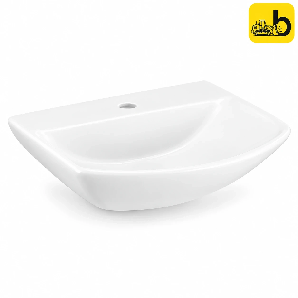 Johnson Bathware Spun Wall Hung Wash Basin - P3415PW0003 - White
