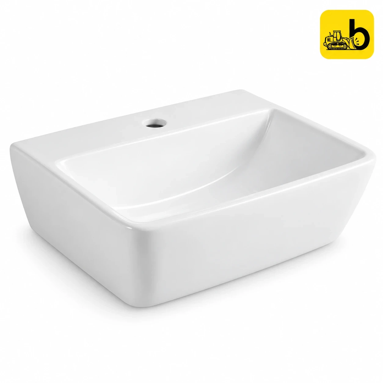 Johnson Bathware Cosmo Mini Wall Hung Wash Basin - P7675PW0103 - White