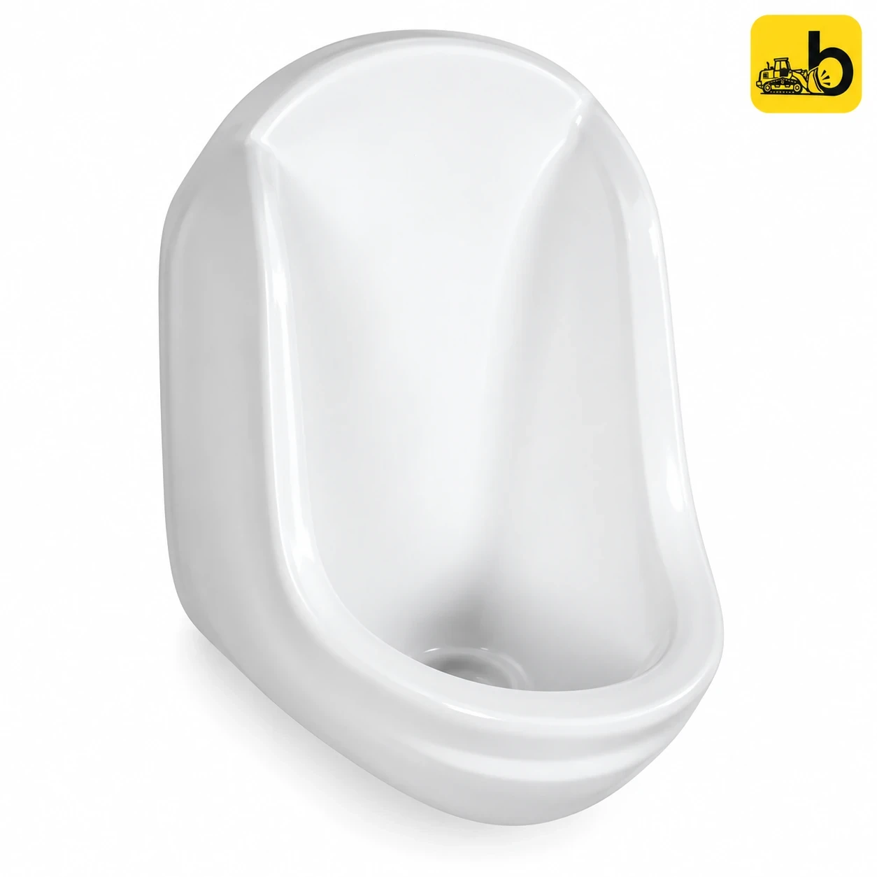 Johnson Bathware Baku Large Urinal - P4619PW0704 - White