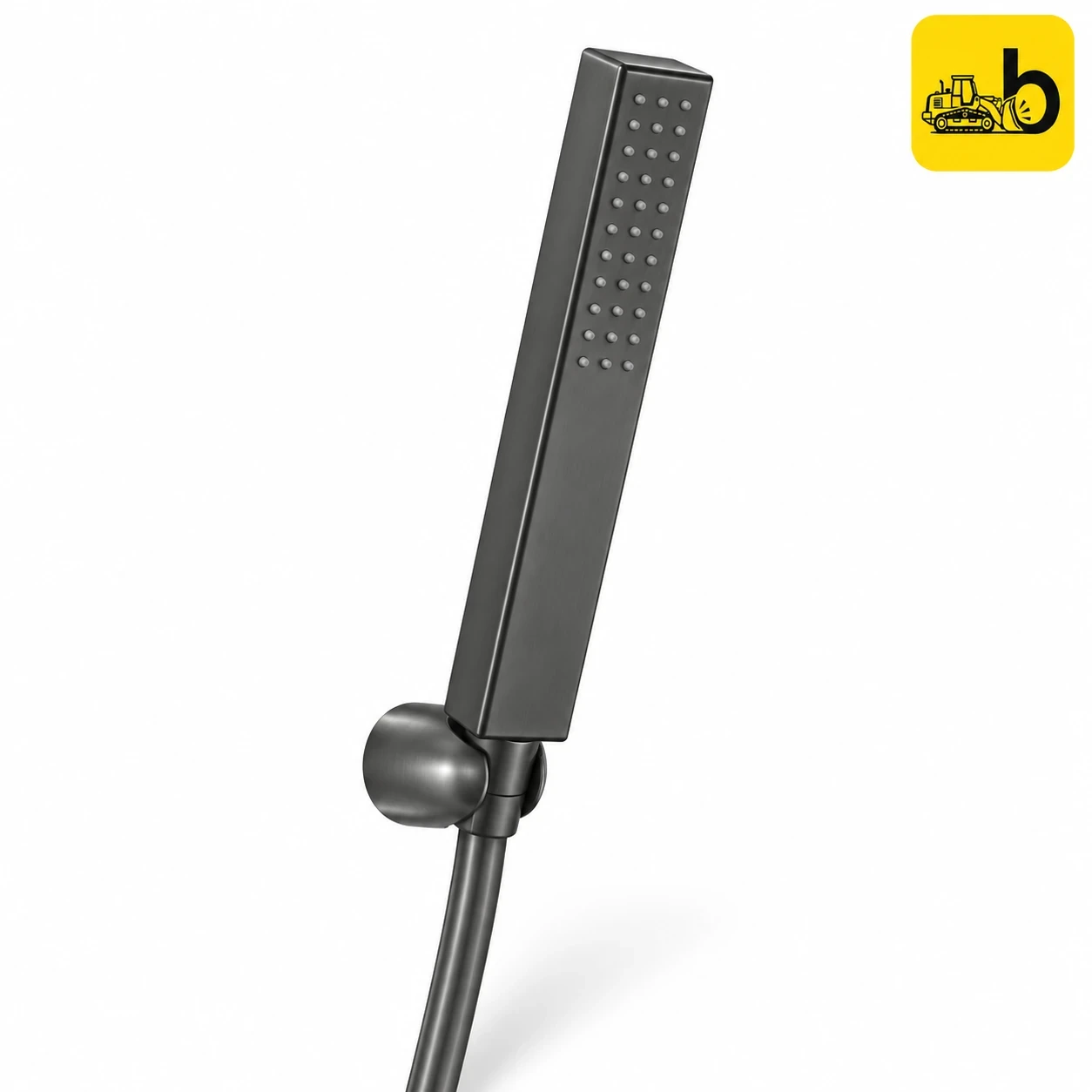 Johnson Bathware Elite Colours Hand Shower, Hose & Hook Gun Metal - LS0017PGM - Gun Metal
