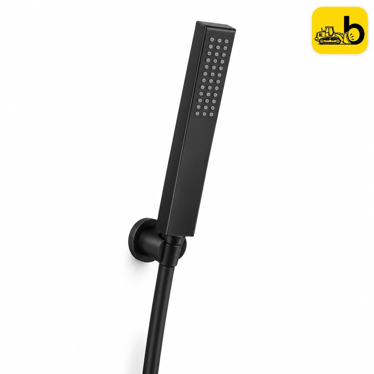 Johnson Bathware Elite Colours Hand Shower, Hose & Hook Matt Black - LS0017PMB - Matte Black