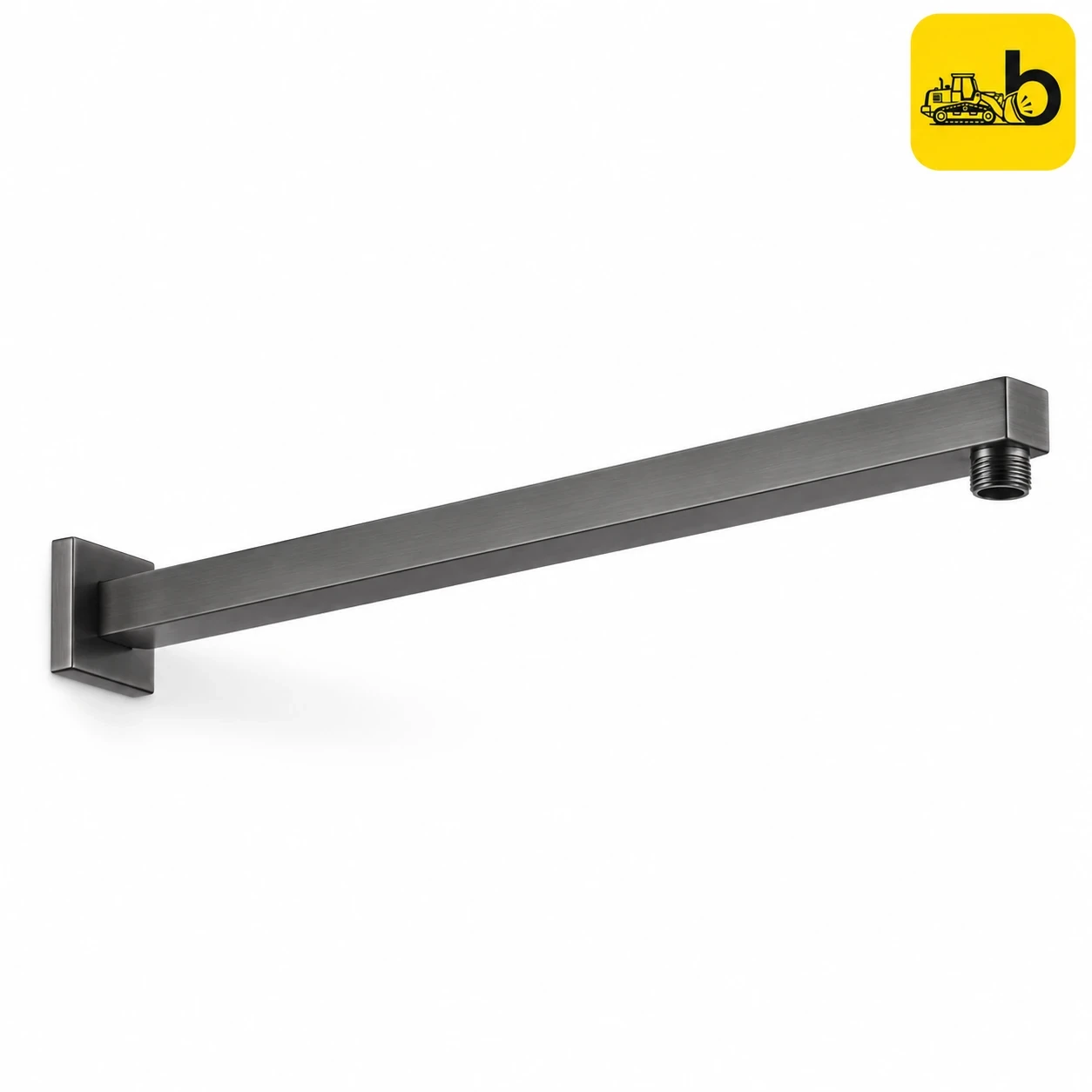 Johnson Bathware Elite Colours Rain Shower Gun Metal | Shower Arm 450mm - LS0069SPGM - Gun Metal