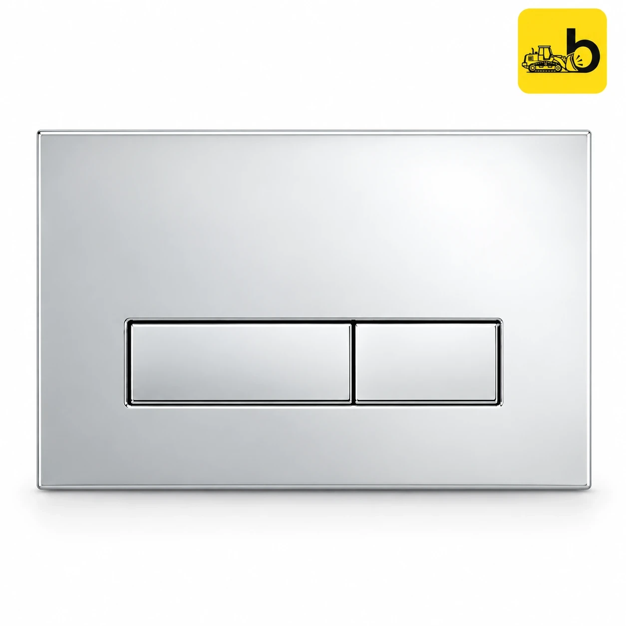 Johnson Bathware Aqua Push Plate Recta - Chrome - P8231P30000 - Chrome