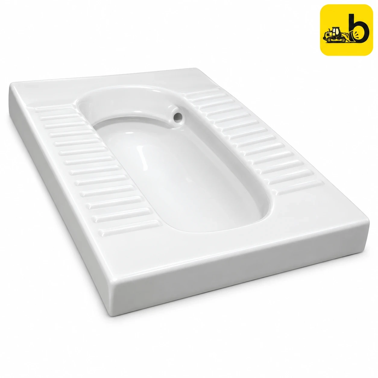 Johnson Bathware Ruby Rimless Pan 23"  - P0488PW0400 - White