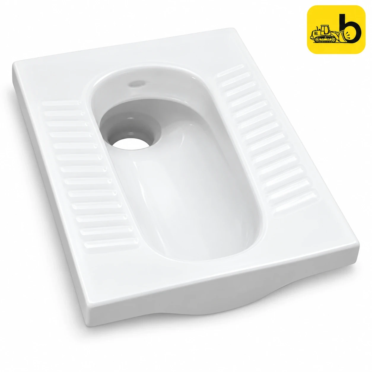 Johnson Bathware Ruby Orissa Pan 23 inch Open Rim - P0360PW0400 - White