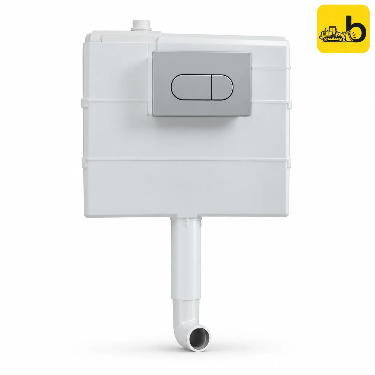 Johnson Bathware Aqua 80 mm Concealed Cistern Without Frame - P8230P00000 - White