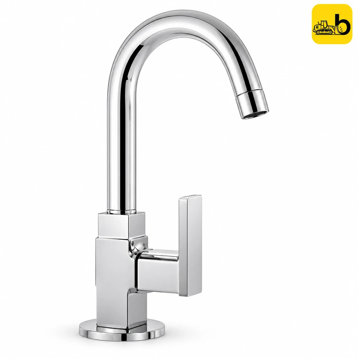 Johnson Bathware Cia Swan Neck Pillar Cock - T7604CB - Chrome