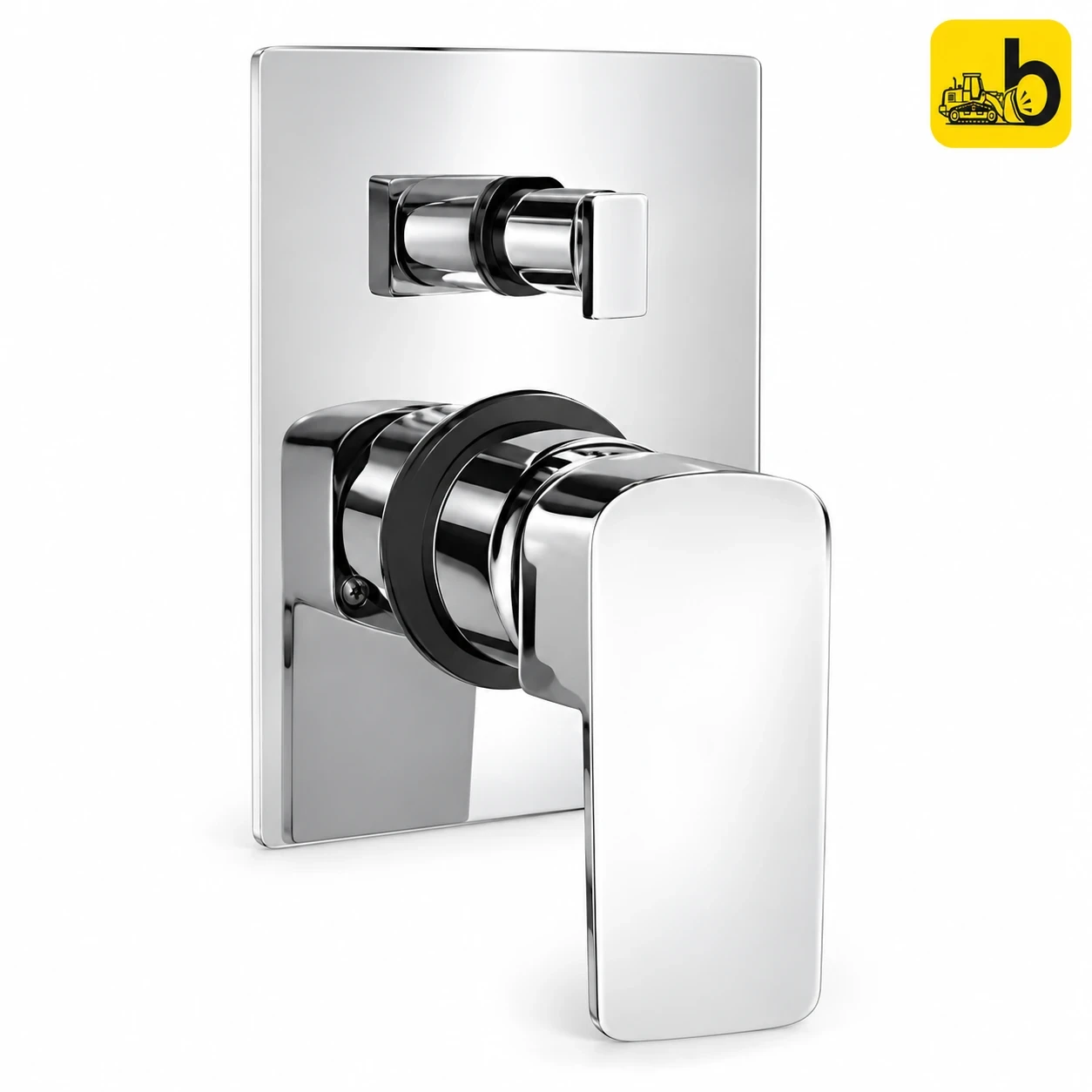 Johnson Bathware Cia Single Lever High Flow Concealed Diverter Exposed Part - T7678CBK - Chrome