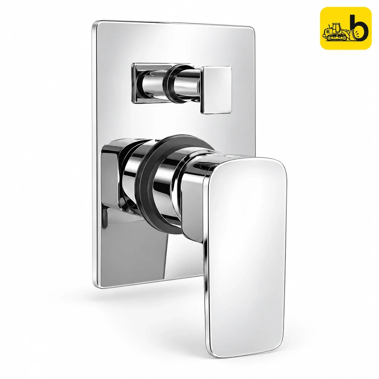 Johnson Bathware Cia 3 Inlet Single Lever High Flow Concealed Diverter Exposed Part - T7639CB - Chrome