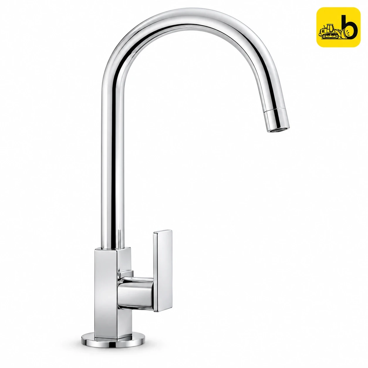 Johnson Bathware Cia Floor Mounted Gooseneck Sink Cock - T76106CB - Chrome