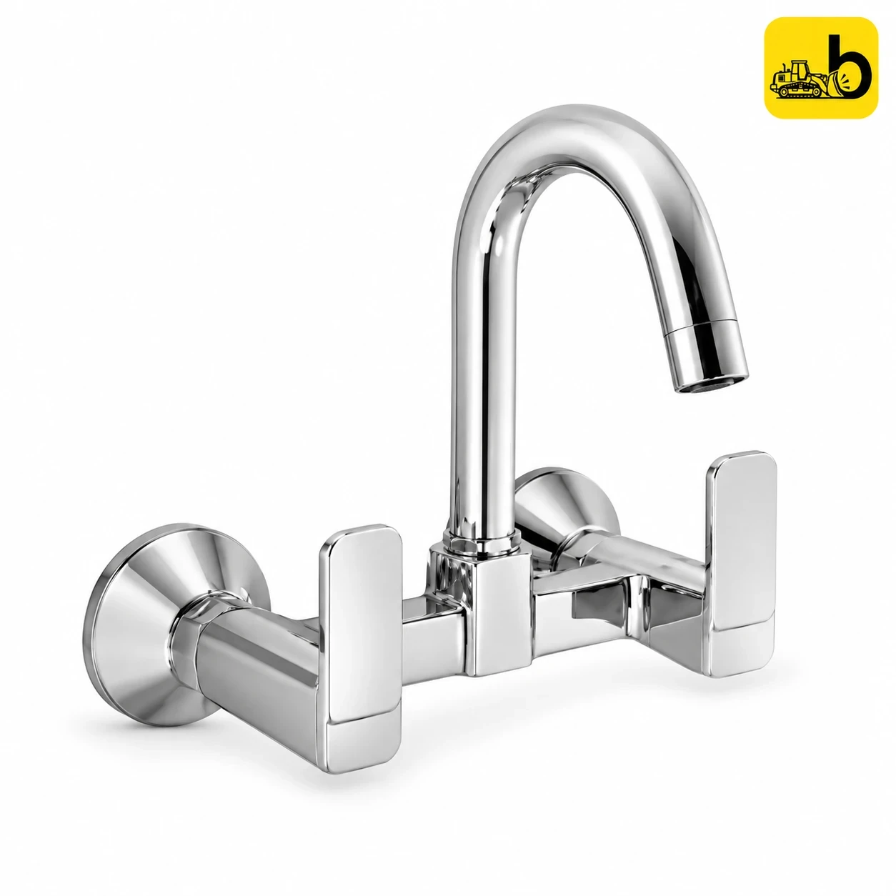 Johnson Bathware Cia Wall Mounted Sink Mixer - T7620CB - Chrome