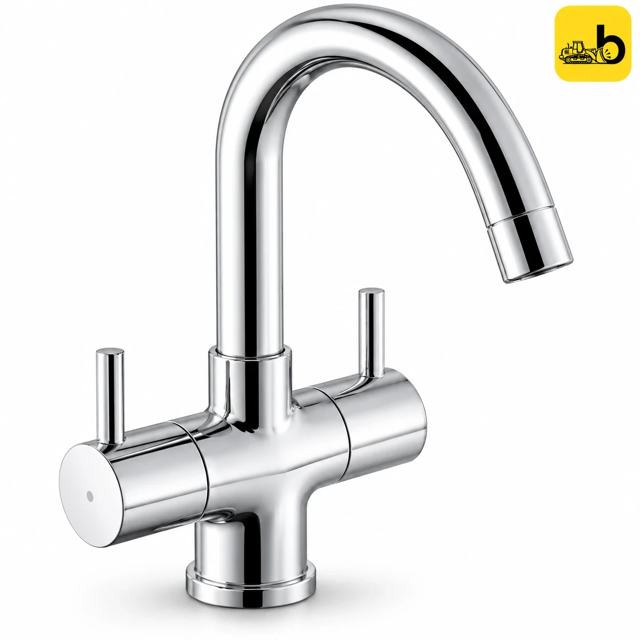 Johnson Bathware Delta Center Hole Basin Mixer - T1317C - Chrome