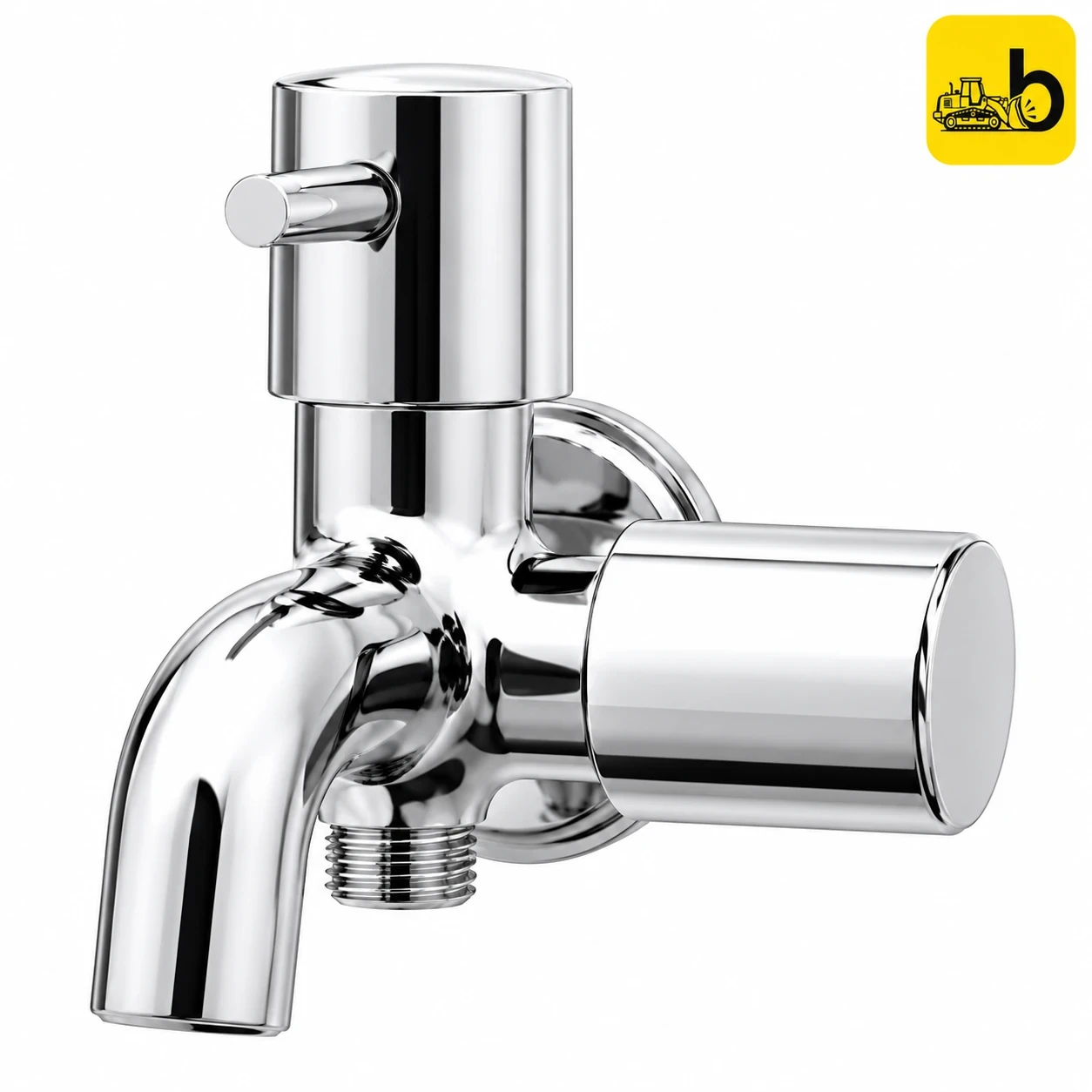 Johnson Bathware Delta 2 in 1 Bib Cock - T1308C - Chrome