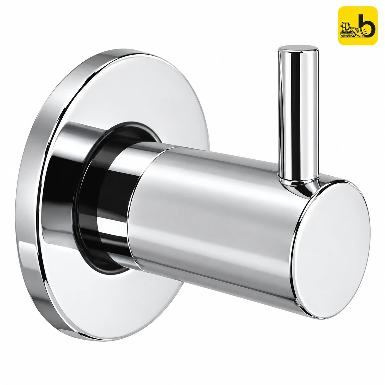 Johnson Bathware Delta Concealed Stop Cock Exposed Part - T1377C - Chrome