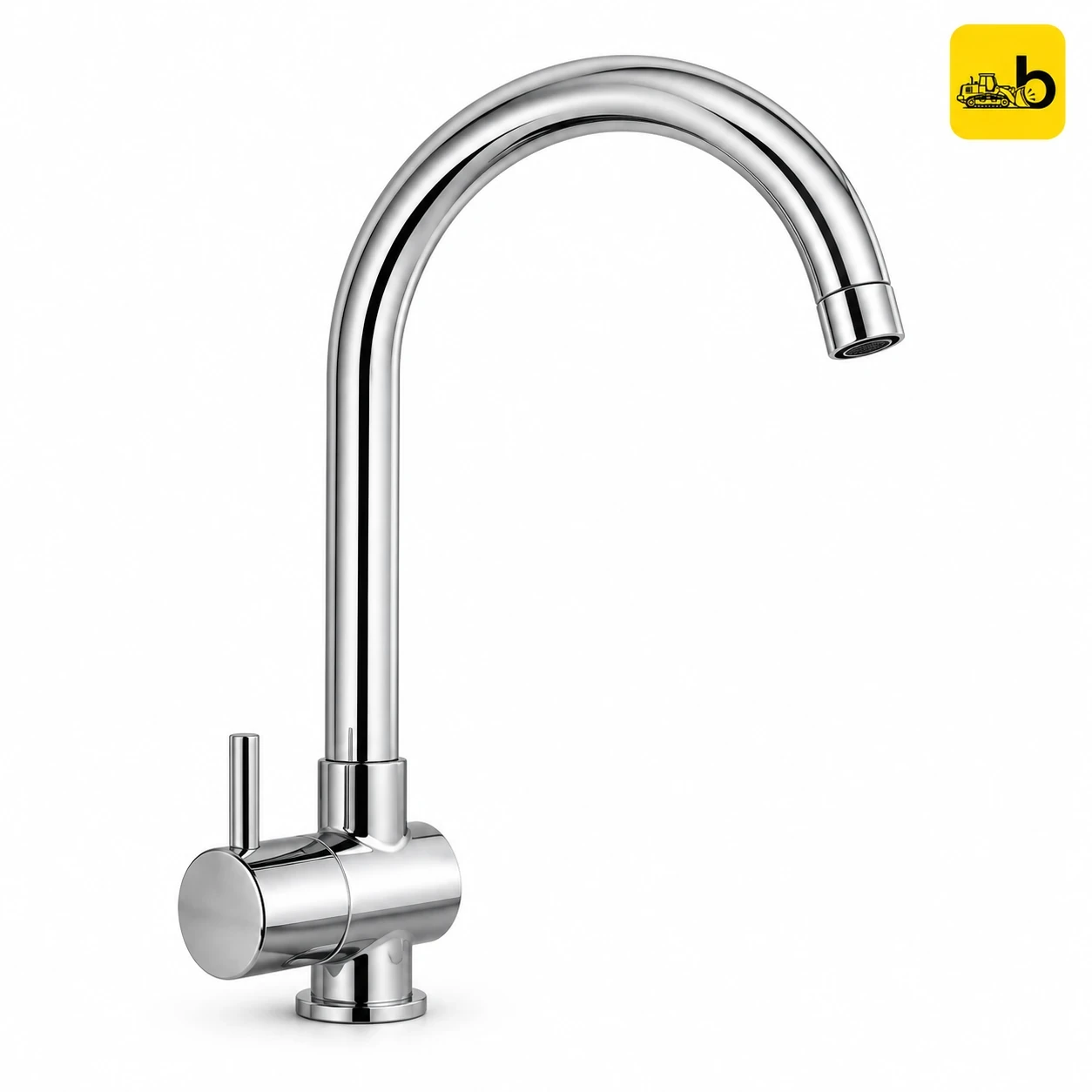 Johnson Bathware Delta Floor Mounted Goose Neck Sink Cock - T13106C - Chrome