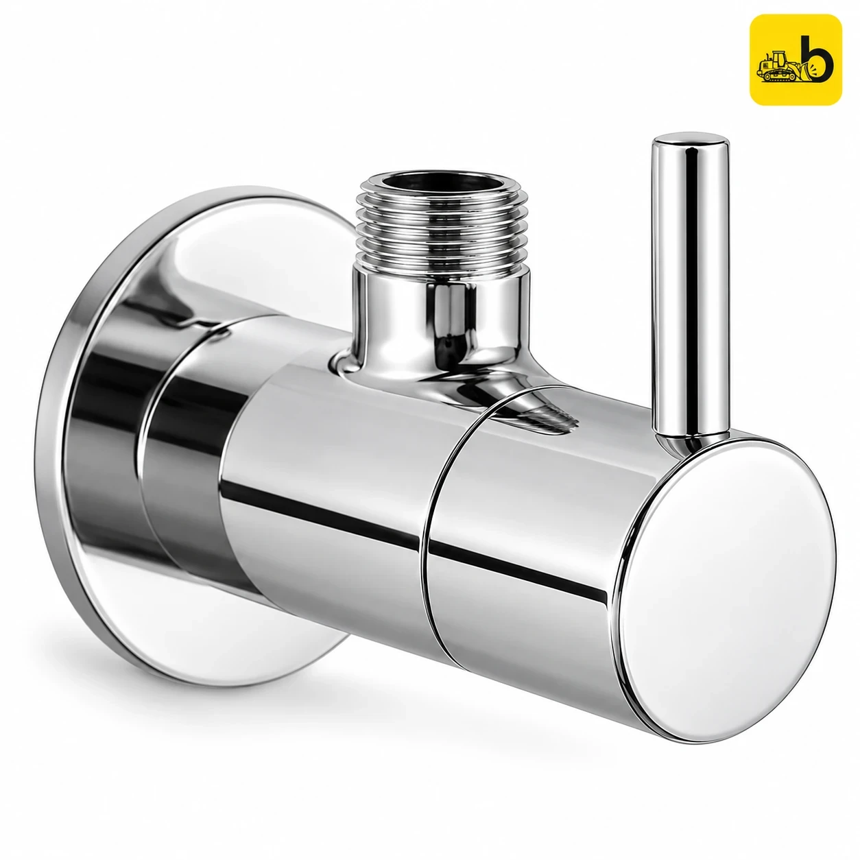 Johnson Bathware Delta Angle Cock - T1310C - Chrome