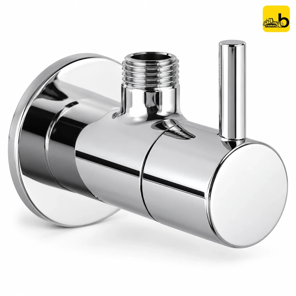 Johnson Bathware Delta Angle Cock (Economy) - T1310C1 - Chrome