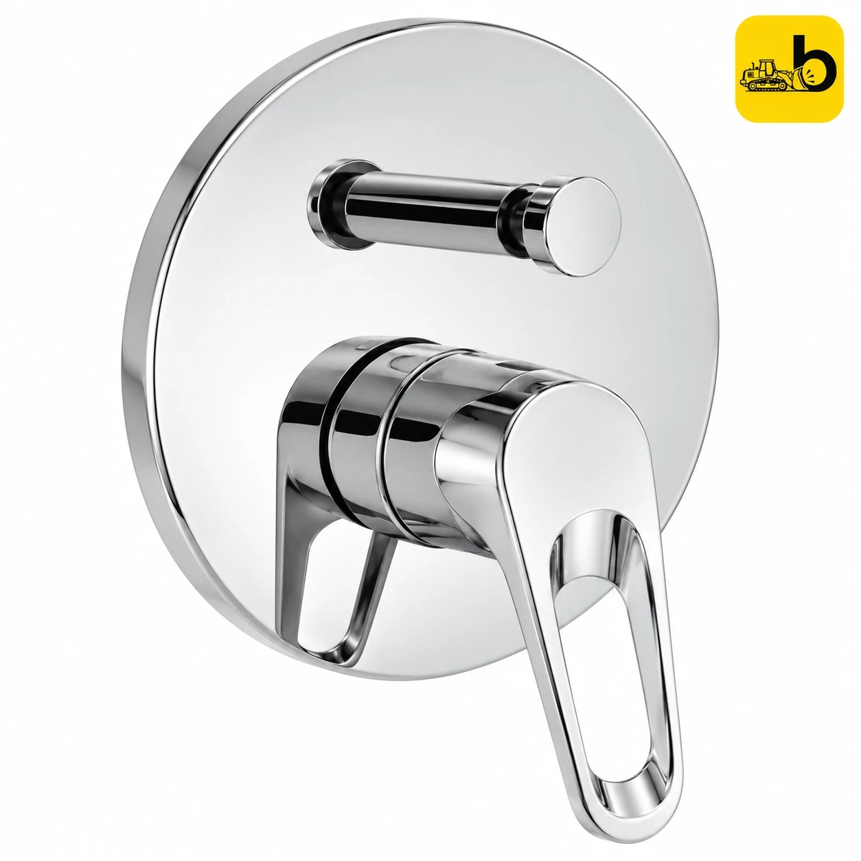 Johnson Bathware Sigma Single Lever High Flow Concealed Diverter - Mirror Exposed Part - T5388C - Chrome