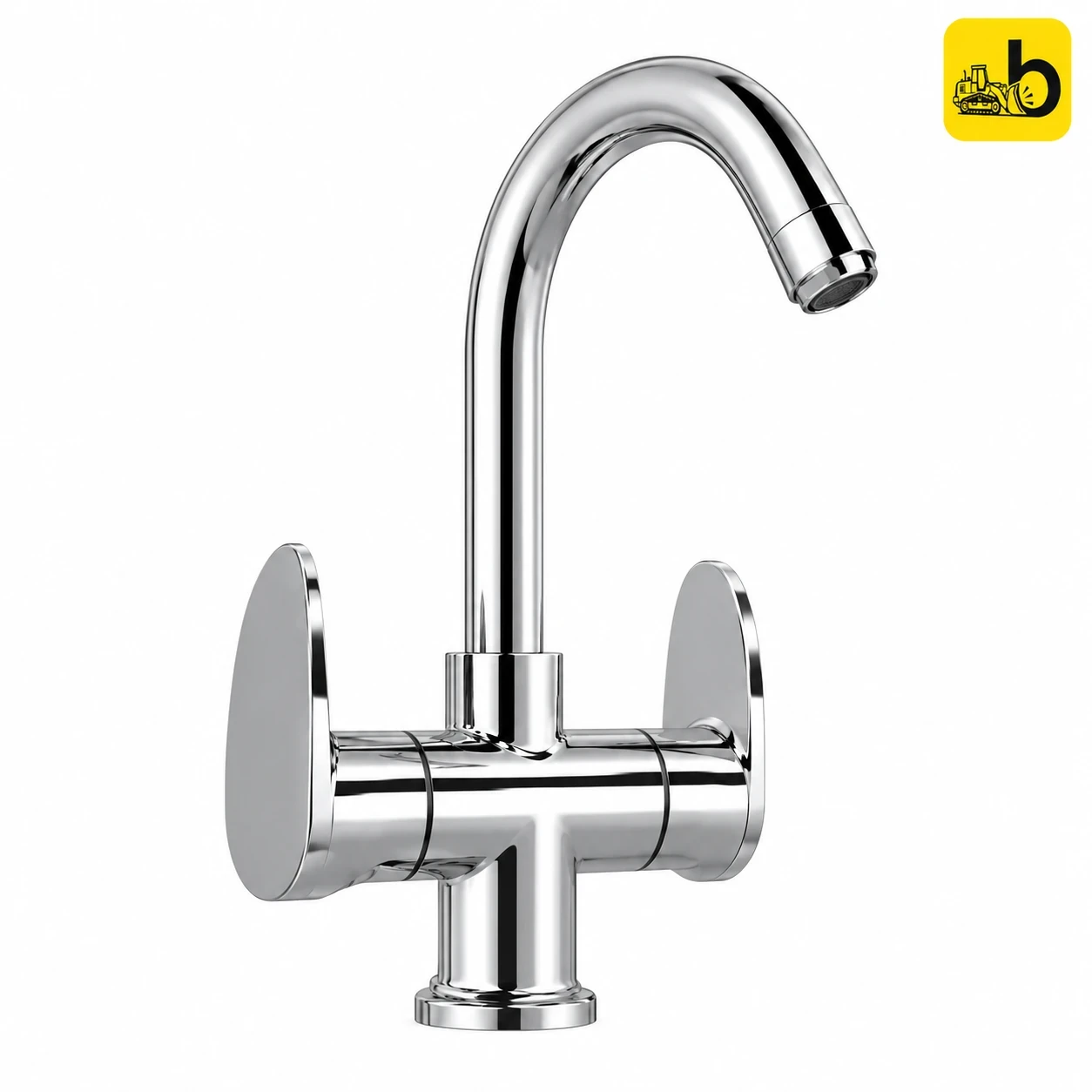 Johnson Bathware Arc Central Hole Basin Mixer - T6717CB - Chrome