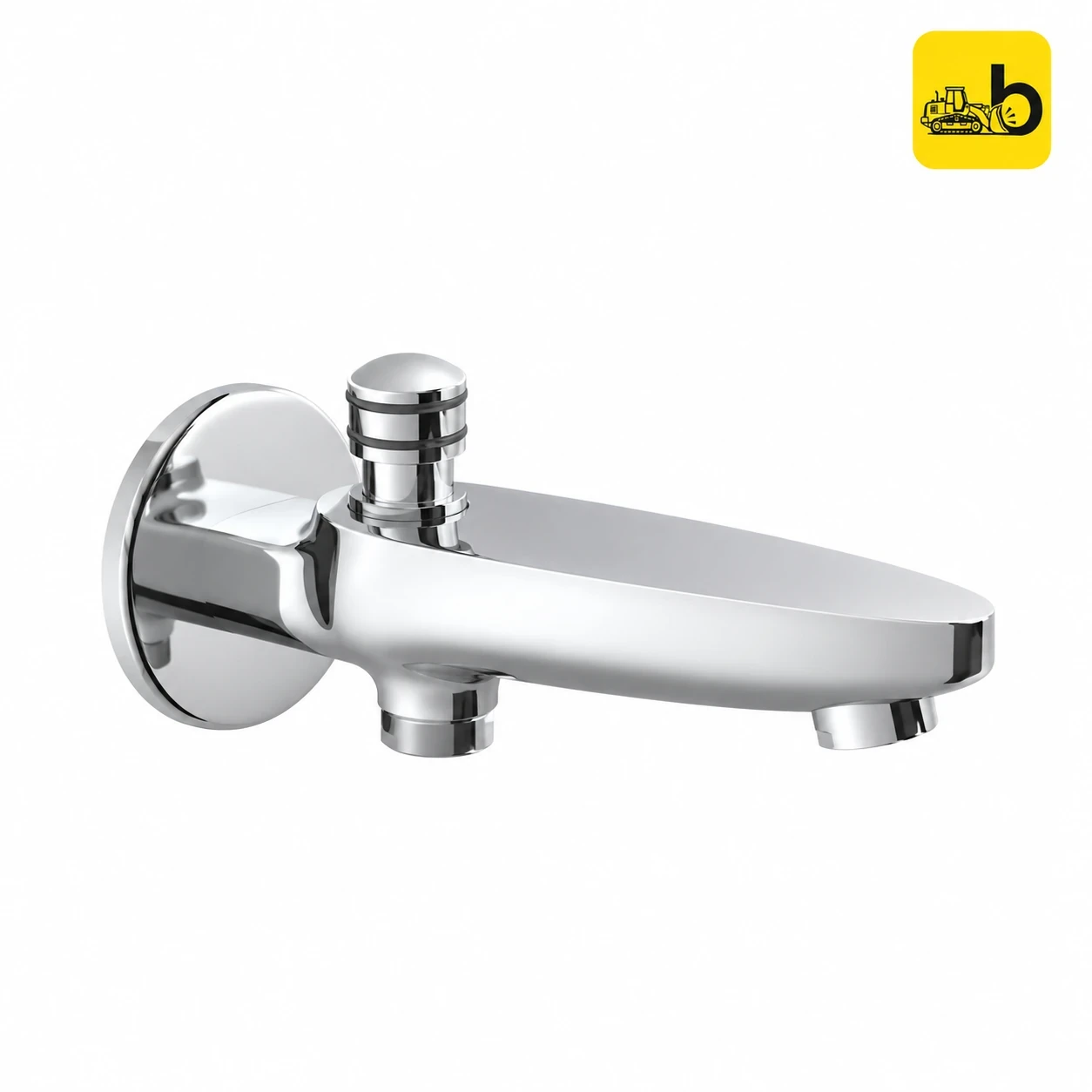 Johnson Bathware Arc Bath Tub Spout with Tip-Ton - T6730CB - Chrome
