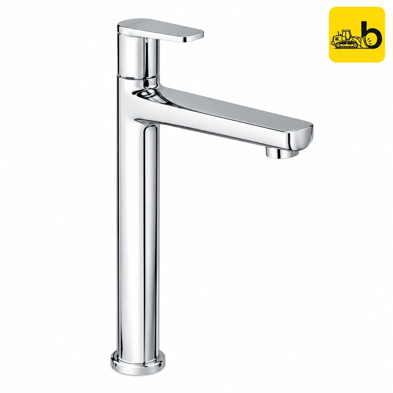Johnson Bathware Spun Tall Body Pillar Cock - T3402C - Chrome