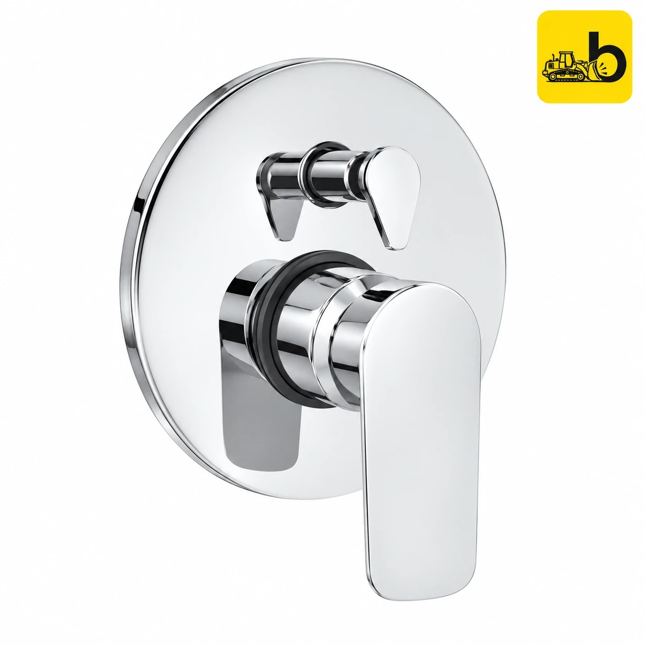 Johnson Bathware Spun 3 Inlet Single Lever High Flow Concealed Diverter Exposed Part - T3439C - Chrome