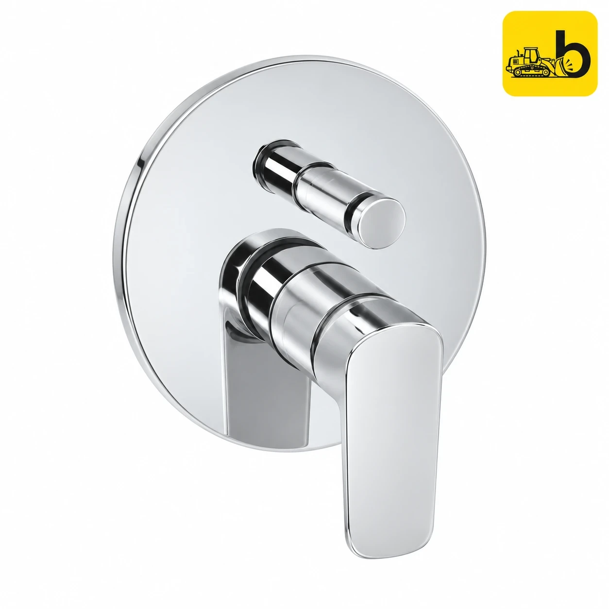 Johnson Bathware Spun Single Lever Concealed Diverter Exposed Part - T3478C - Chrome