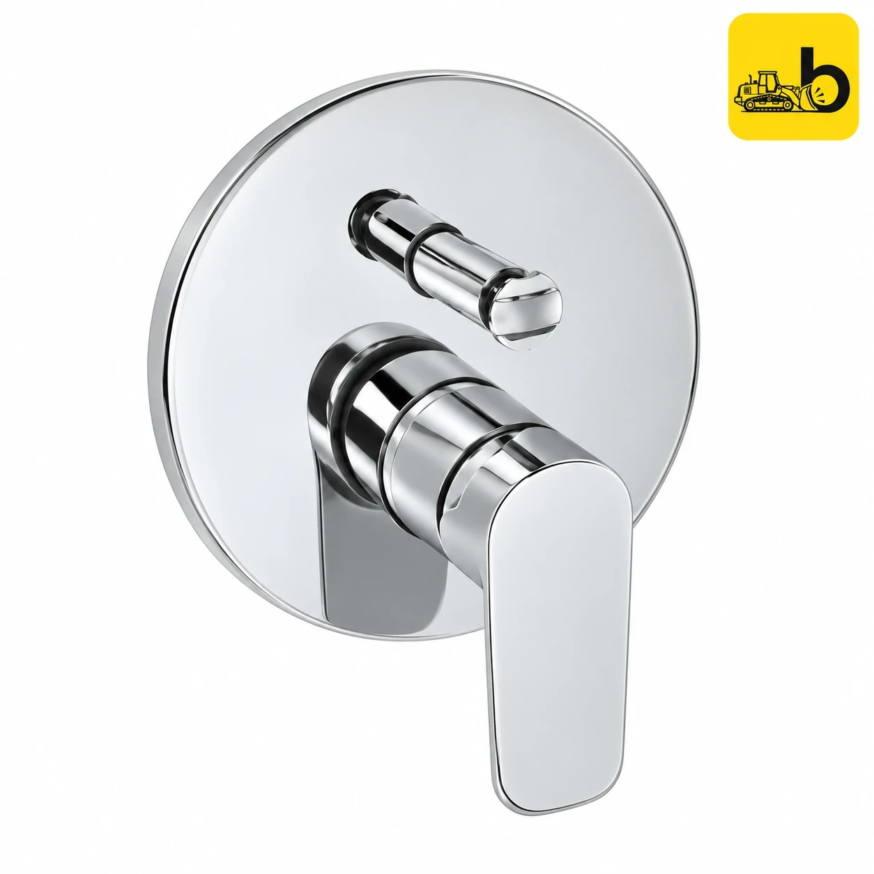 Johnson Bathware Spun Single Lever High Flow Concealed Diverter Exposed Part - T3478CK - Chrome