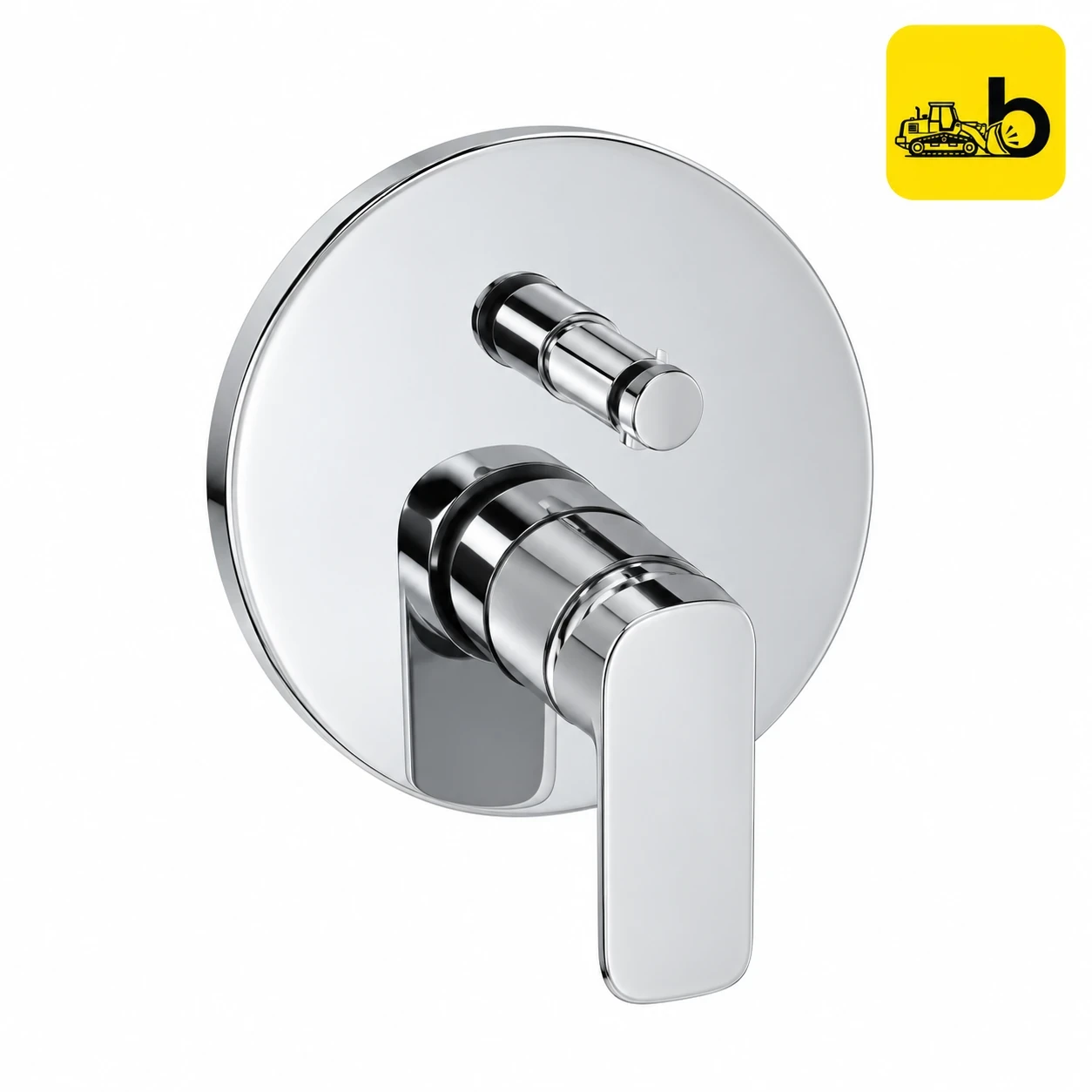 Johnson Bathware Spun Single Lever High Flow Concealed Diverter - Mirror Exposed Part - T3478C - Chrome