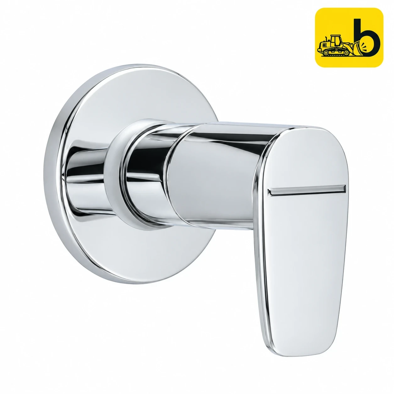 Johnson Bathware Spun Concealed Stop Cock Exposed Part - T3477C - Chrome