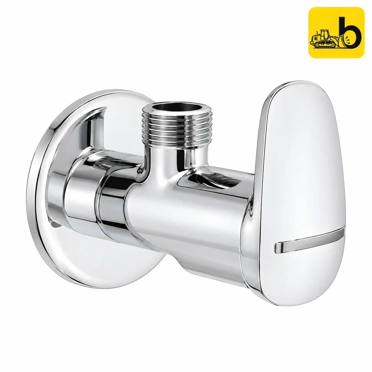 Johnson Bathware Spun Angle Cock - T3410C - Chrome