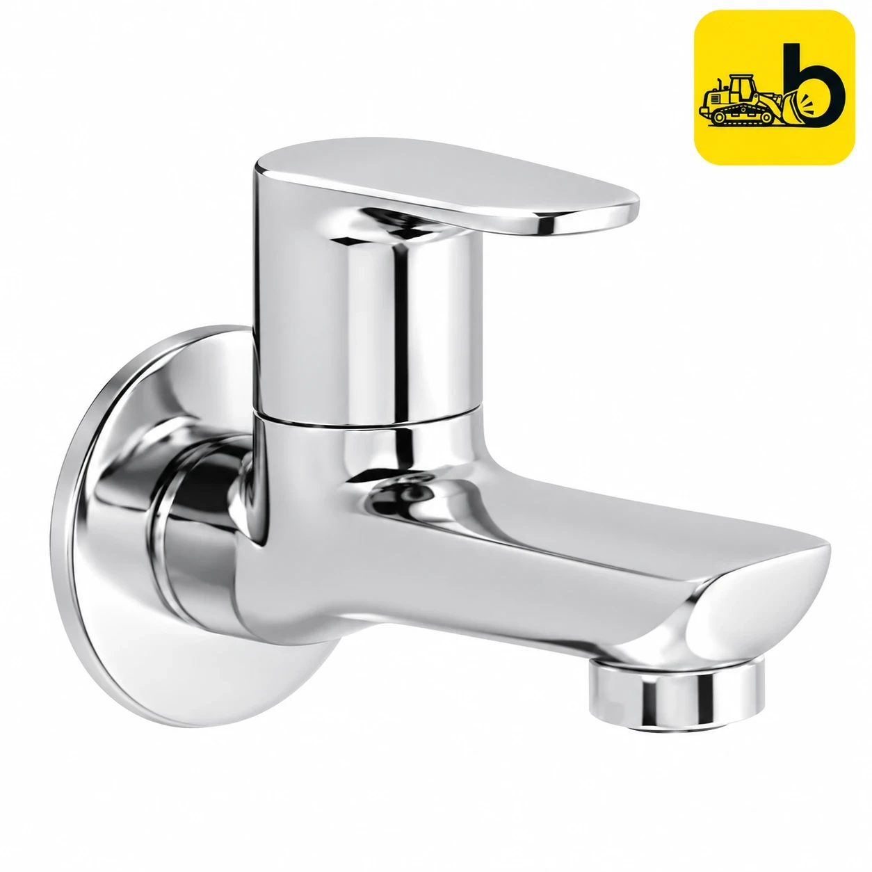 Johnson Bathware Spun Bib Cock - T3405C - Chrome