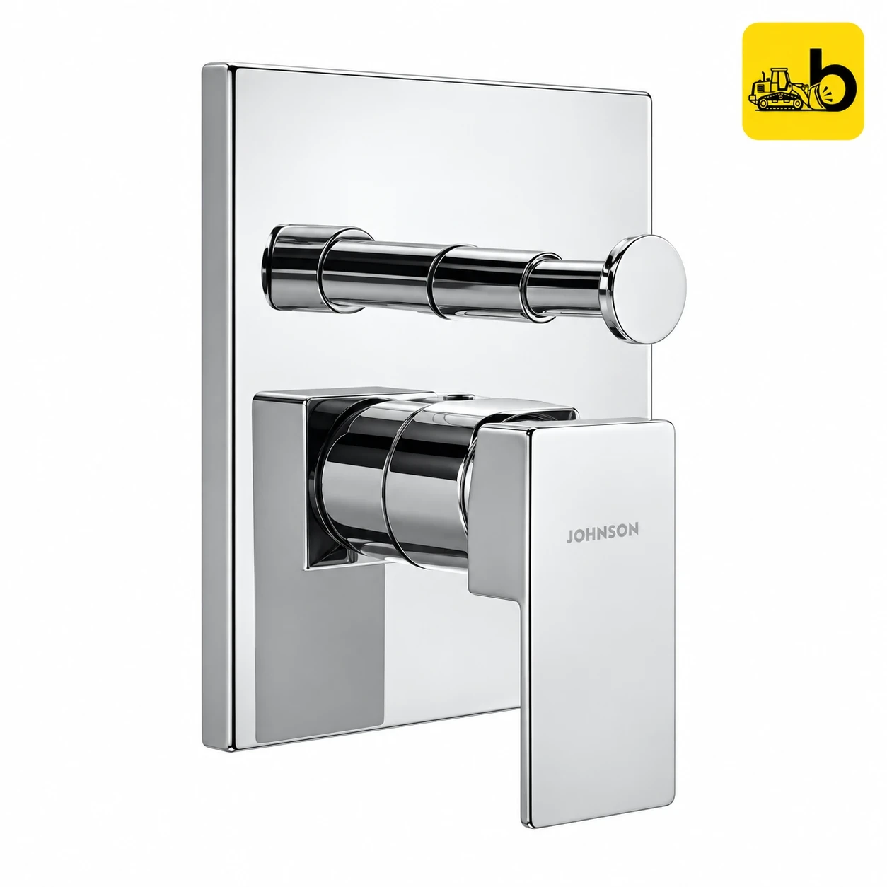 Johnson Bathware Deniz Single Lever High Flow Concealed Diverter - Mirror Exposed Part - T6178C - Chrome