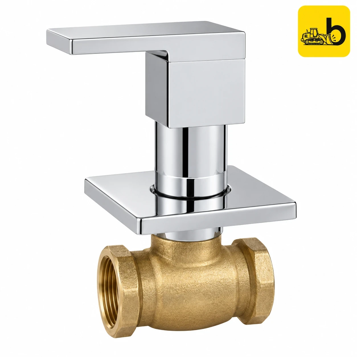 Johnson Bathware Deniz Concealed Stop Cock with Body 20mm Regular - T6115C - Chrome