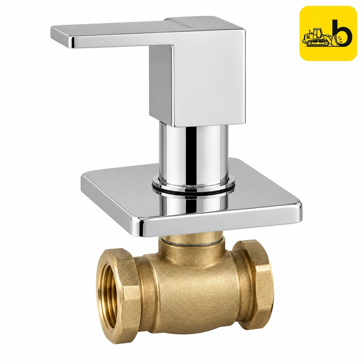 Johnson Bathware Deniz Concealed Stop Cock with Body 15mm Regular - T6113C - Chrome