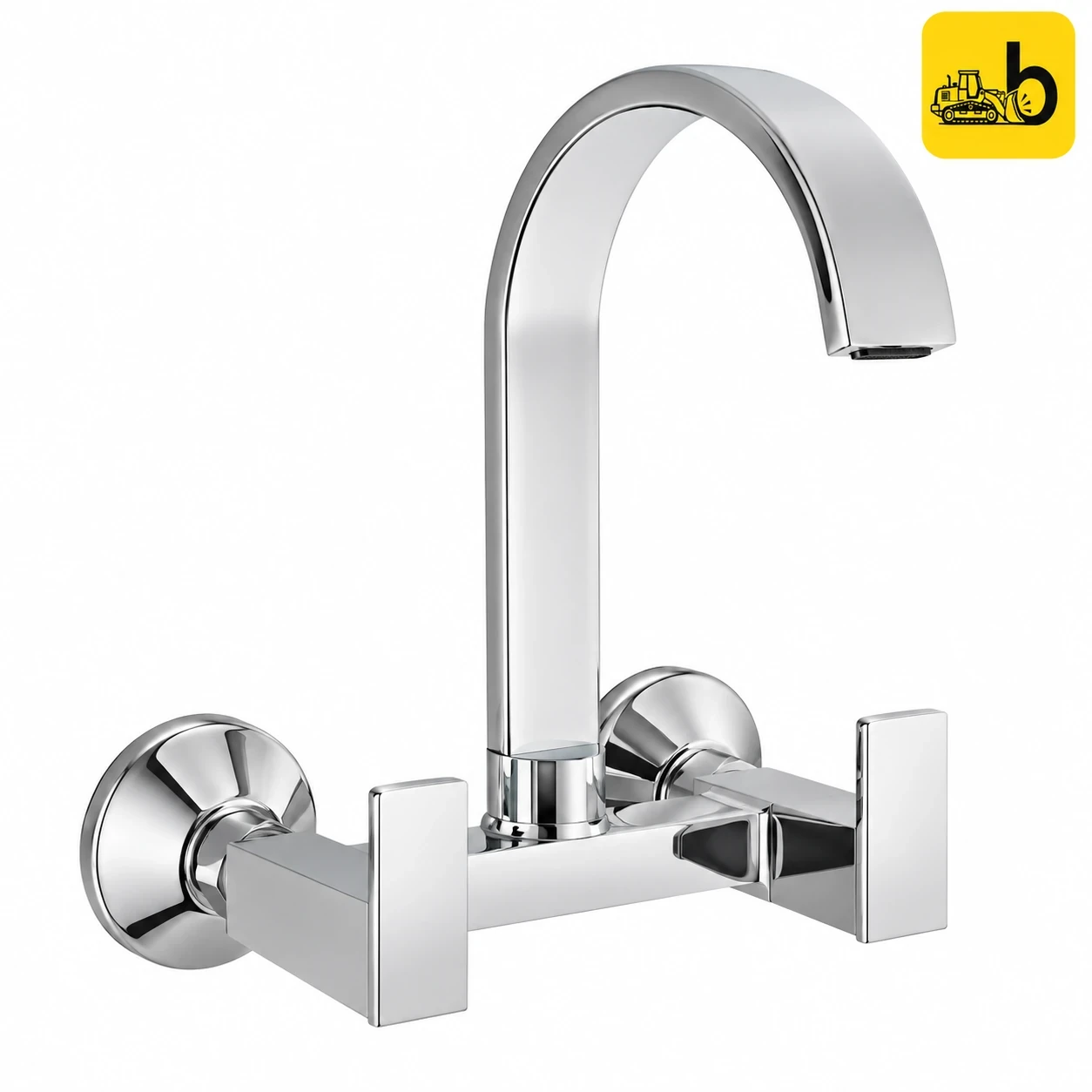 Johnson Bathware Deniz Wall Mounted Sink Mixer - T6120C - Chrome